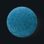 Sky blue glitter 6 cm round badge<br><div class="desc">Trendy and modern sky blue glitter gift ideas,  (not real glitter). Ideal for women,  girls and teenagers.</div>