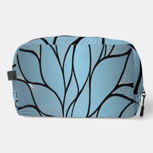 Sky Blue Hues Creative Leave Pattern  Dopp Kit