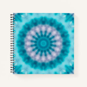 Sky blue kaleidoscope notebook