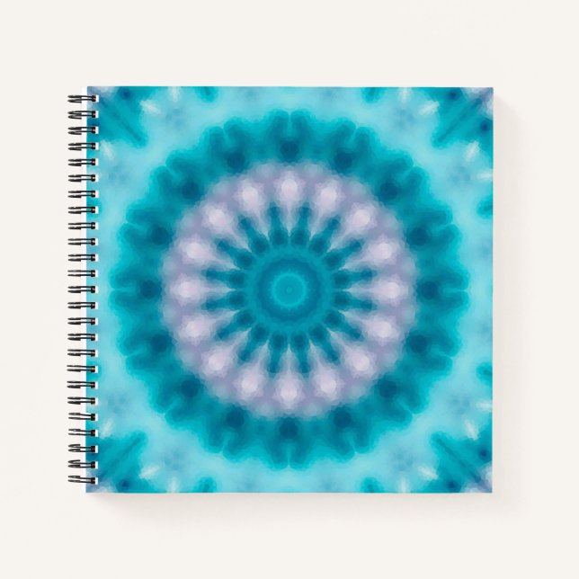 Sky blue kaleidoscope notebook (Front)