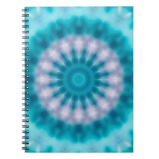 Sky blue kaleidoscope notebook (Front)