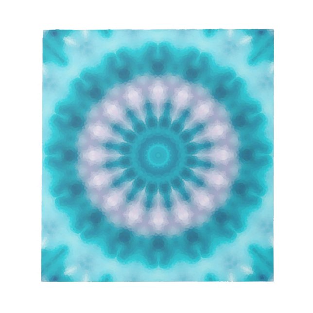 Sky blue kaleidoscope notepad (Front)