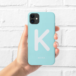 Sky Blue Monogram Phone Case