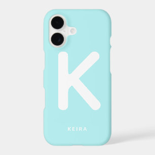 Sky Blue Monogram Phone Case