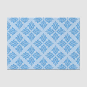 Sky Blue Moroccan Damask Tissue Paper