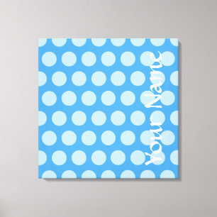 Sky Blue Moroccan Moods Dots Canvas Print