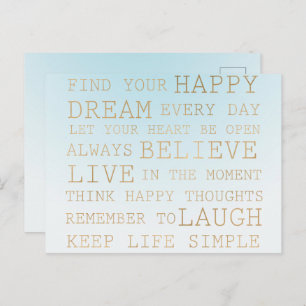 Sky Blue Ombre Postcard