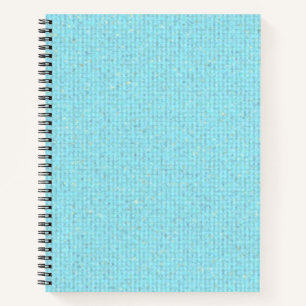Sky blue pattern notebook