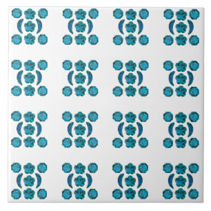 Sky Blue Pattern Tile