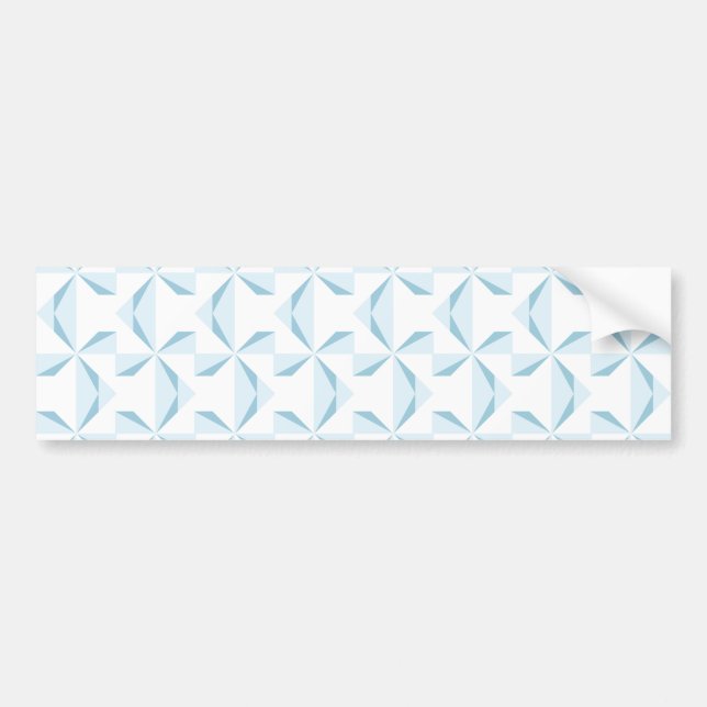 Sky Blue Pinwheels Bumper Sticker (Front)