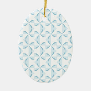 Sky Blue Pinwheels Ceramic Tree Decoration
