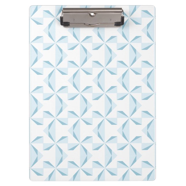 Sky Blue Pinwheels Clipboard (Front)