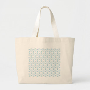 Sky Blue Pinwheels Large Tote Bag