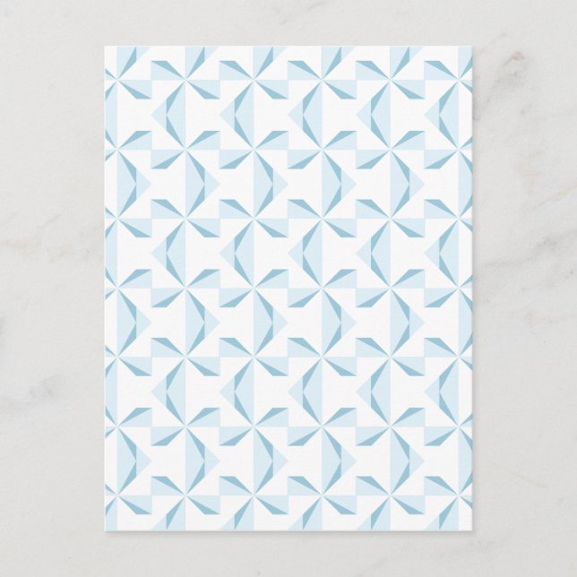 Sky Blue Pinwheels Postcard (Front)