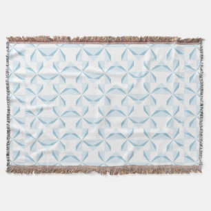 Sky Blue Pinwheels Throw Blanket