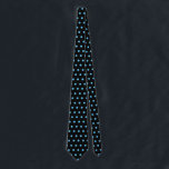 Sky Blue Polka Dots Black Valentine's Day Gift Tie<br><div class="desc">Designed with cute blue polka dots patterns in solid black background. You may change to any background colour as you wish. Makes a great gift or party favour for any event!</div>