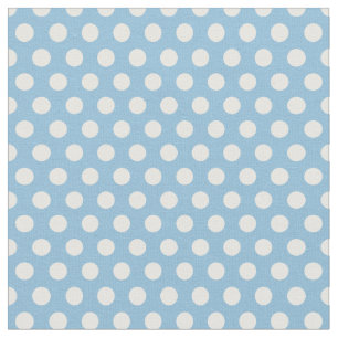 Sky Blue Polka Dots Fabric