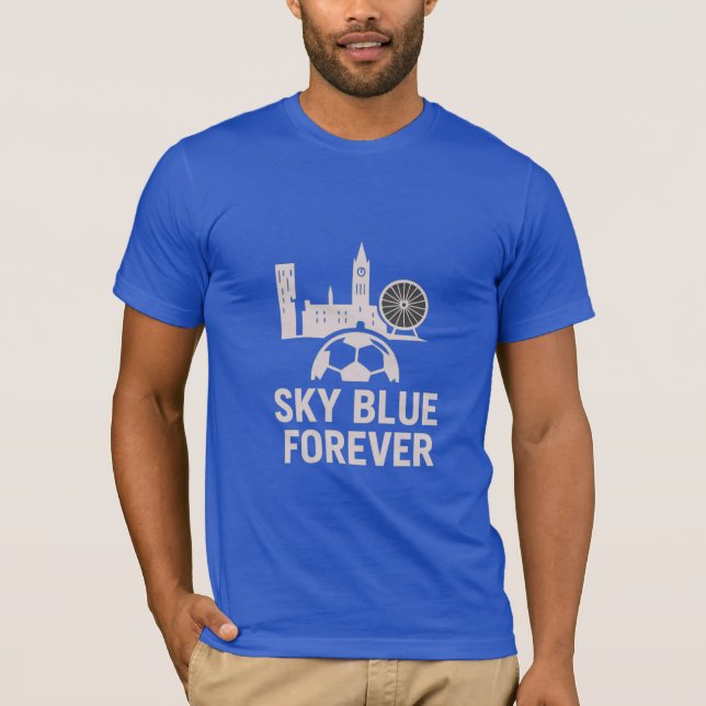 Sky Blue Pride Bella+Canvas Jersey Short Sleeve T-Shirt (Front)