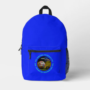 SKY BLUE, PROMOTIONAL AND CORPORATIVE TRAVEL PRINTED BACKPACK