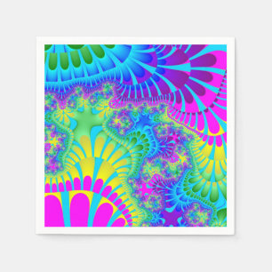 Sky Blue Rainbow Melt Napkin