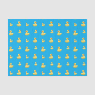 Sky blue rubber duck pattern tissue paper
