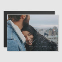 Sky Blue Scripted Wedding Change of Date