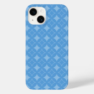 sky blue shippo pattern Case-Mate iPhone 14 case
