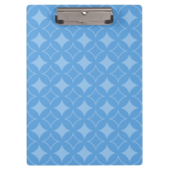 Sky blue shippo pattern clipboard (Front)