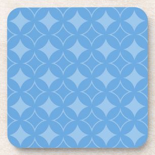 Sky blue shippo pattern coaster