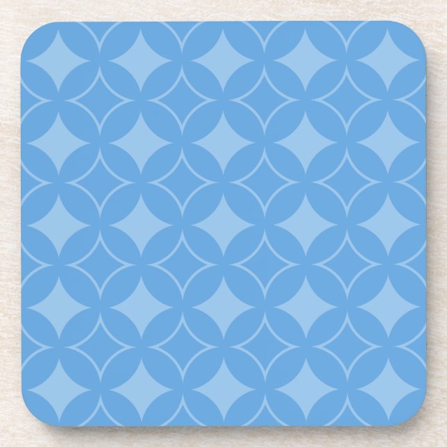 Sky blue shippo pattern coaster (Front)
