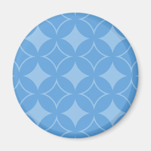 Sky blue shippo pattern magnet