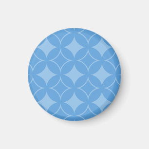 Sky blue shippo pattern magnet