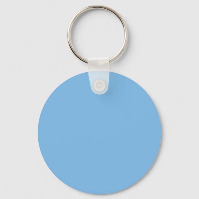 Sky Blue (solid colour) Aero  Key Ring (Front)