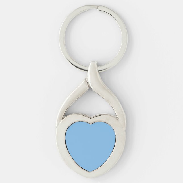 Sky Blue (solid colour) Aero  Key Ring (Front)