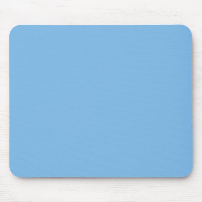 Sky Blue (solid colour) Aero  Mouse Mat (Front)
