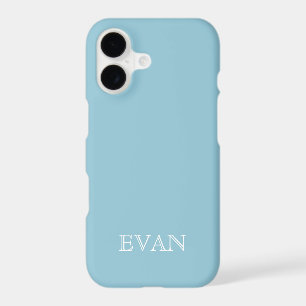 SKY BLUE Solid Colour Background iPhone X Case