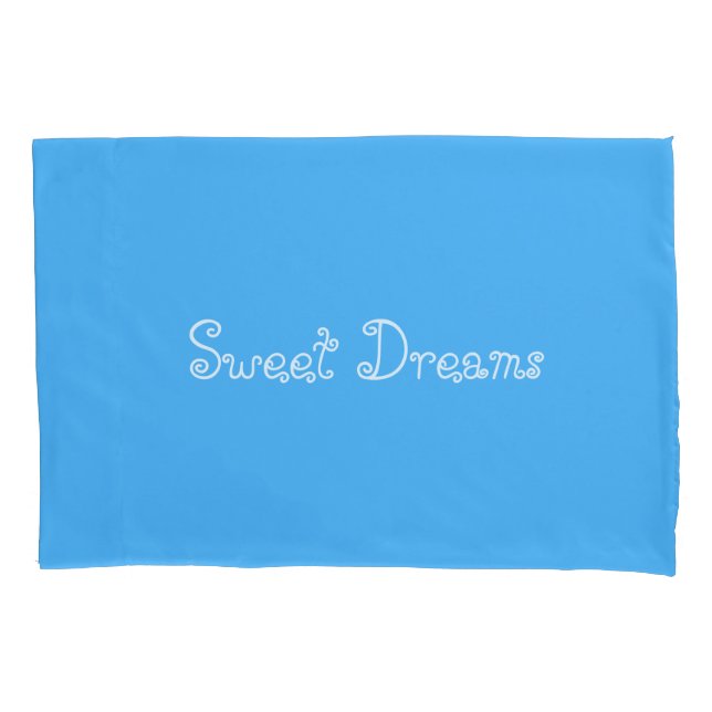 Sky Blue Solid Pillowcase (Front)
