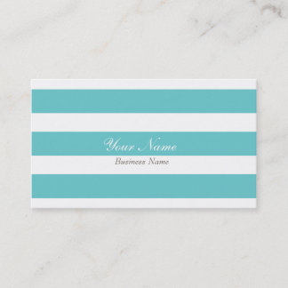 Sky Blue Stripe Business Card