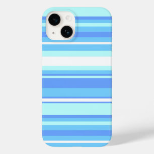 Sky blue stripes Case-Mate iPhone 14 case