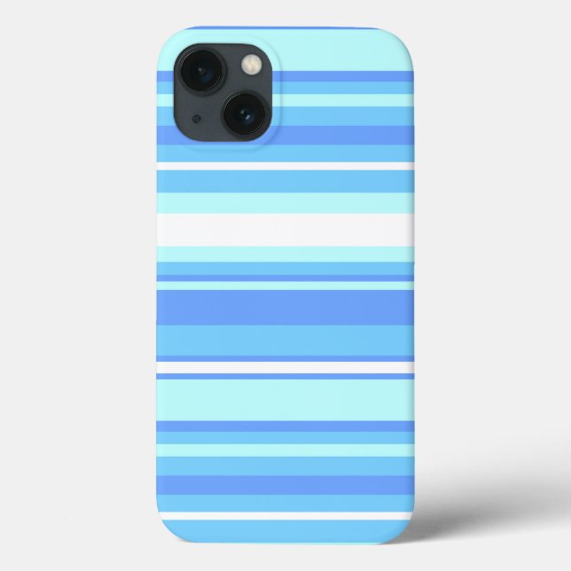 Sky blue stripes Case-Mate iPhone case (Back)