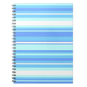 Sky blue stripes notebook