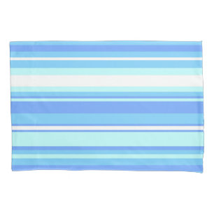 Sky blue stripes pillowcase