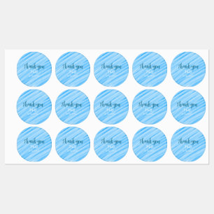 Sky blue thank you add couple name date year text