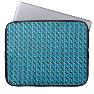 Sky Blue Topaz Cushion Gemstone Laptop Sleeve