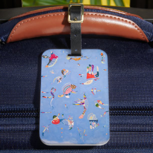 Sky Blue Wassily Kandinsky Luggage Tag