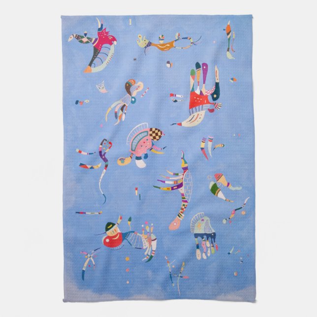 Sky Blue | Wassily Kandinsky Tea Towel (Vertical)