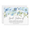 Sky Blue Watercolor Flowers Sweet 16 Party