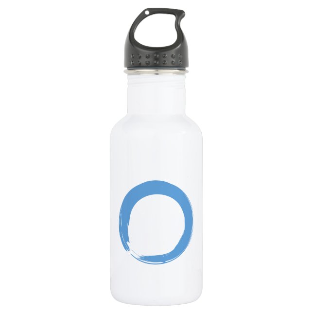 Sky Blue Zen Symbol 532 Ml Water Bottle (Front)