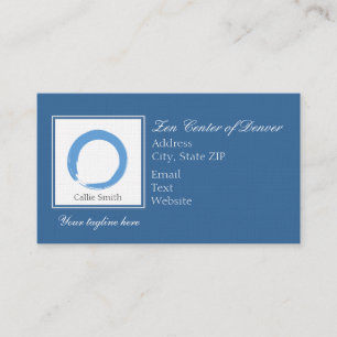 Sky Blue Zen Symbol Appointment Card