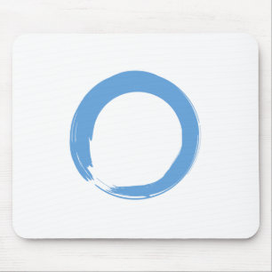 Sky Blue Zen Symbol Mouse Mat